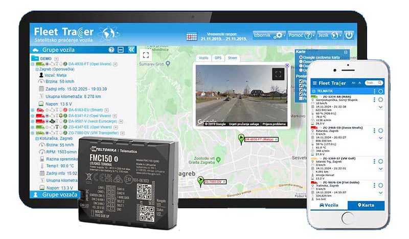 Fleet Tracer aplikacija za računala i mobitele